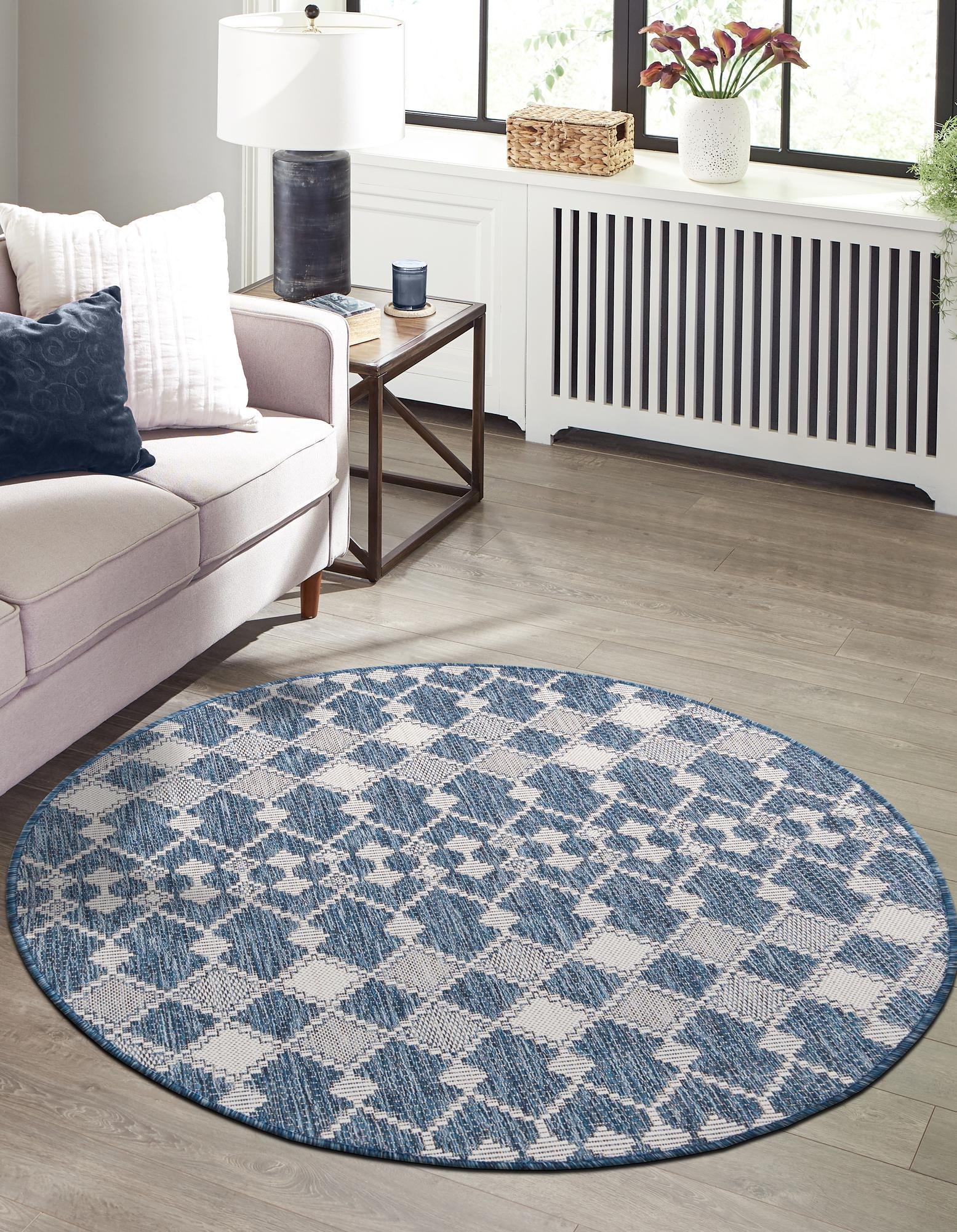 Seaside Lattice Collection Area Rug -  Veranda