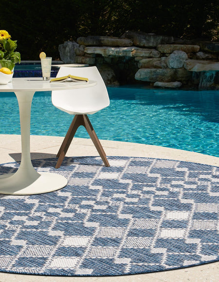 Seaside Lattice Collection Area Rug -  Veranda