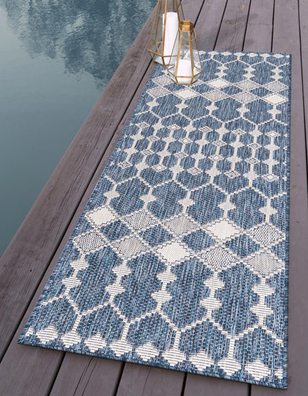 Seaside Lattice Collection Area Rug -  Veranda