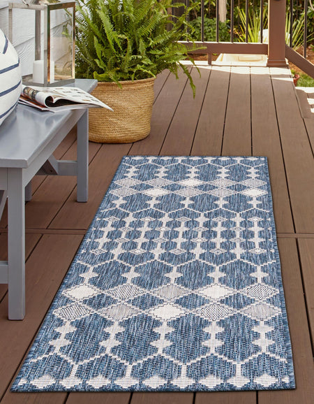 Seaside Lattice Collection Area Rug -  Veranda