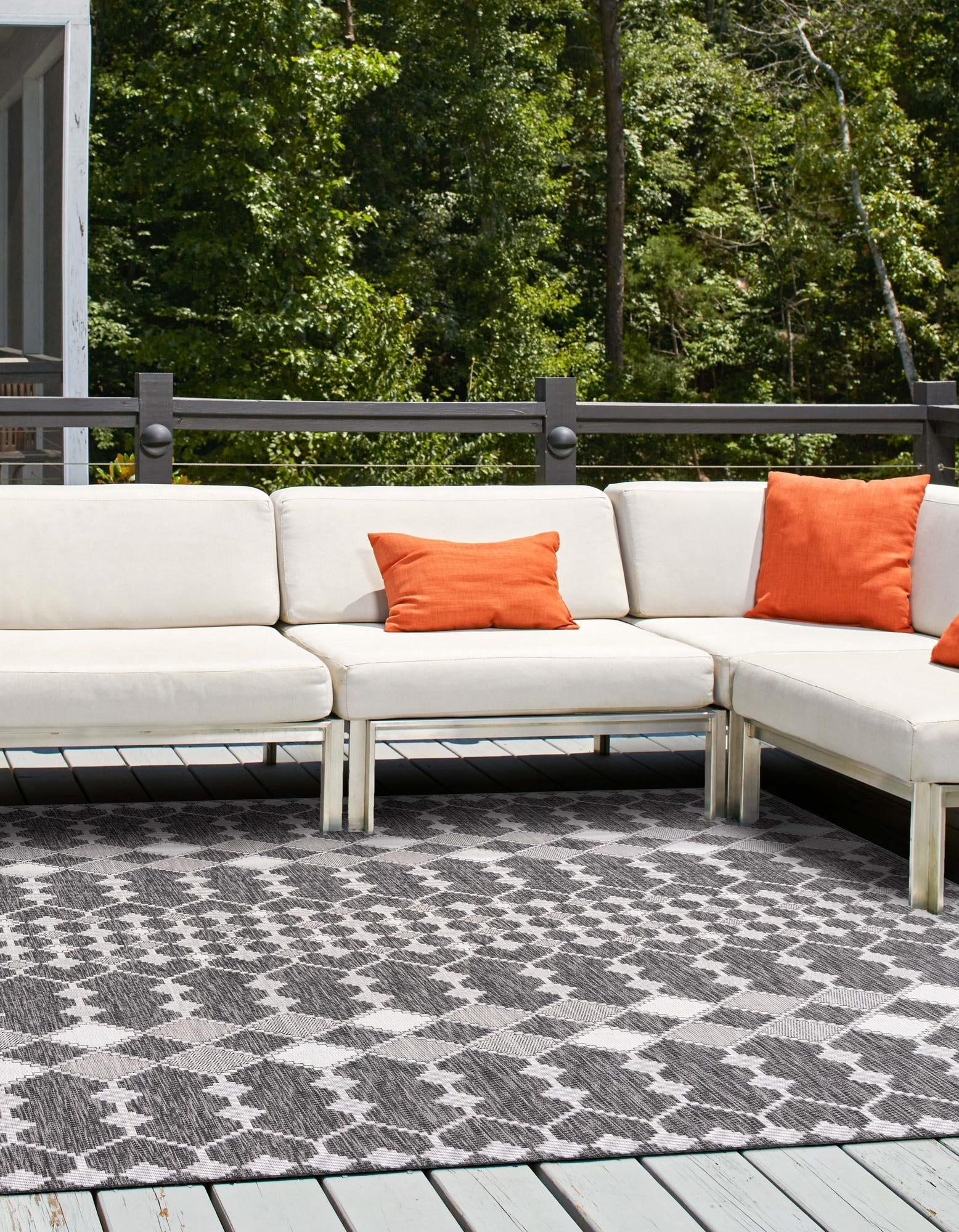 Seaside Lattice Collection Area Rug -  Veranda