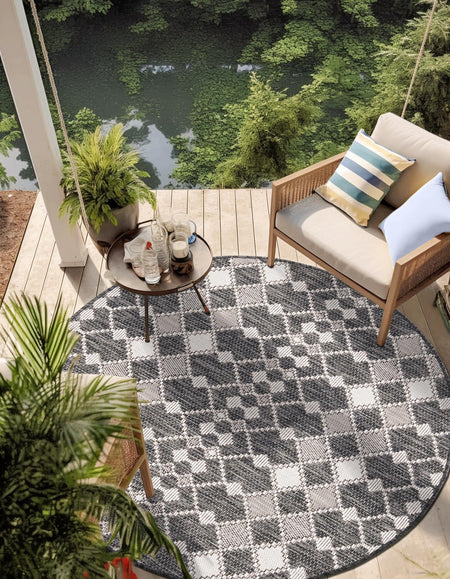 Seaside Lattice Collection Area Rug -  Veranda