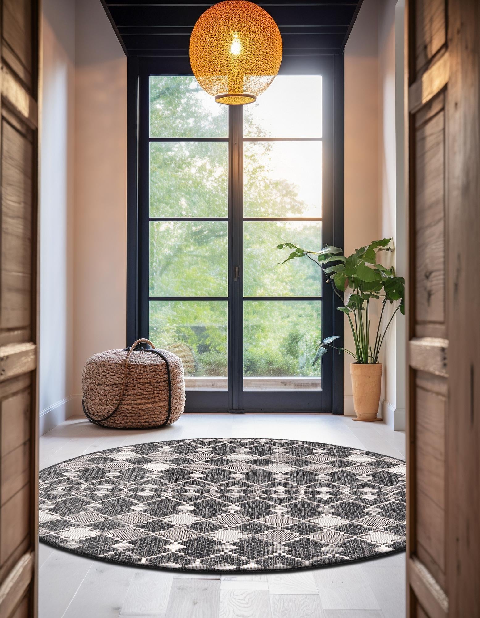 Seaside Lattice Collection Area Rug -  Veranda