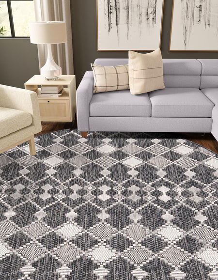 Seaside Lattice Collection Area Rug -  Veranda