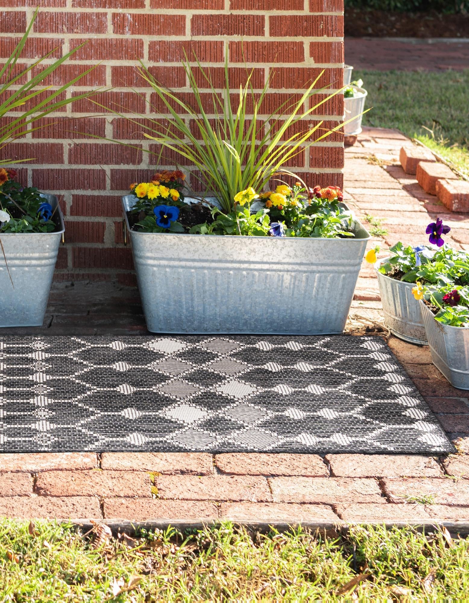 Seaside Lattice Collection Area Rug -  Veranda