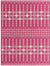 Garden Lattice Oasis Collection Area Rug -  Veranda Rectangle Magenta Main