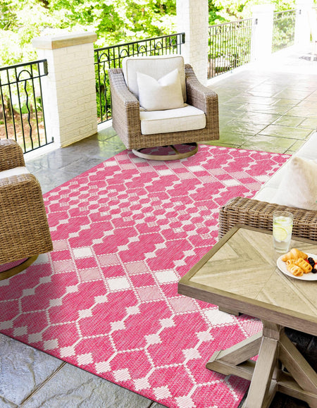 Seaside Lattice Collection Area Rug -  Veranda