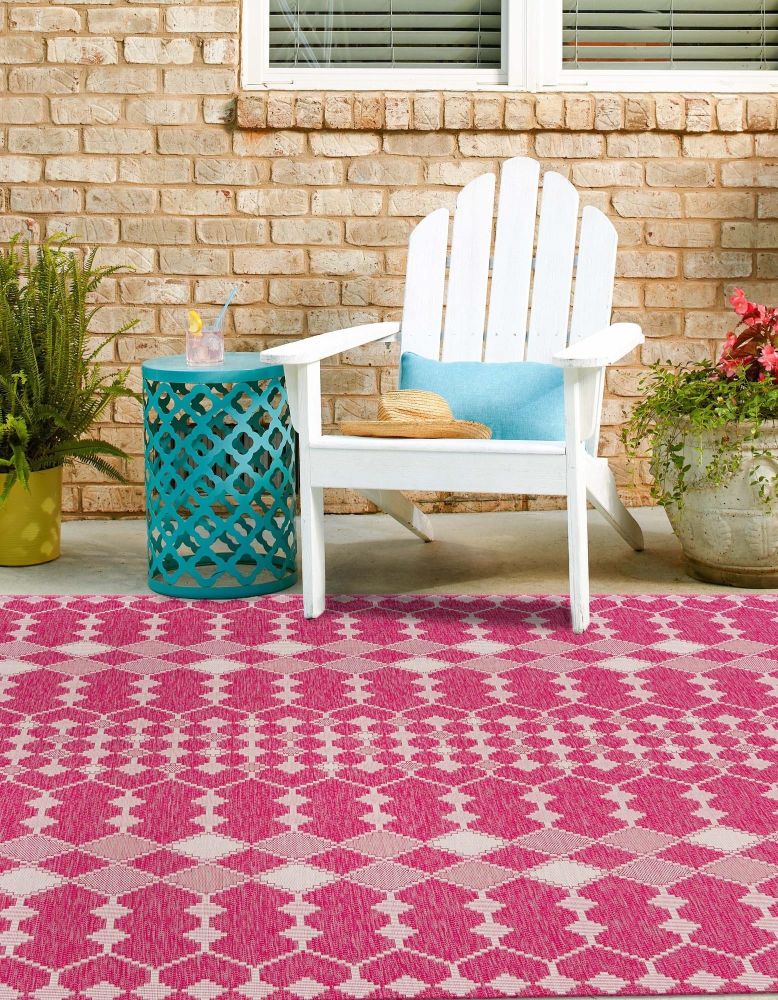 Seaside Lattice Collection Area Rug -  Veranda