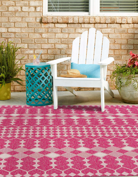 Seaside Lattice Collection Area Rug -  Veranda