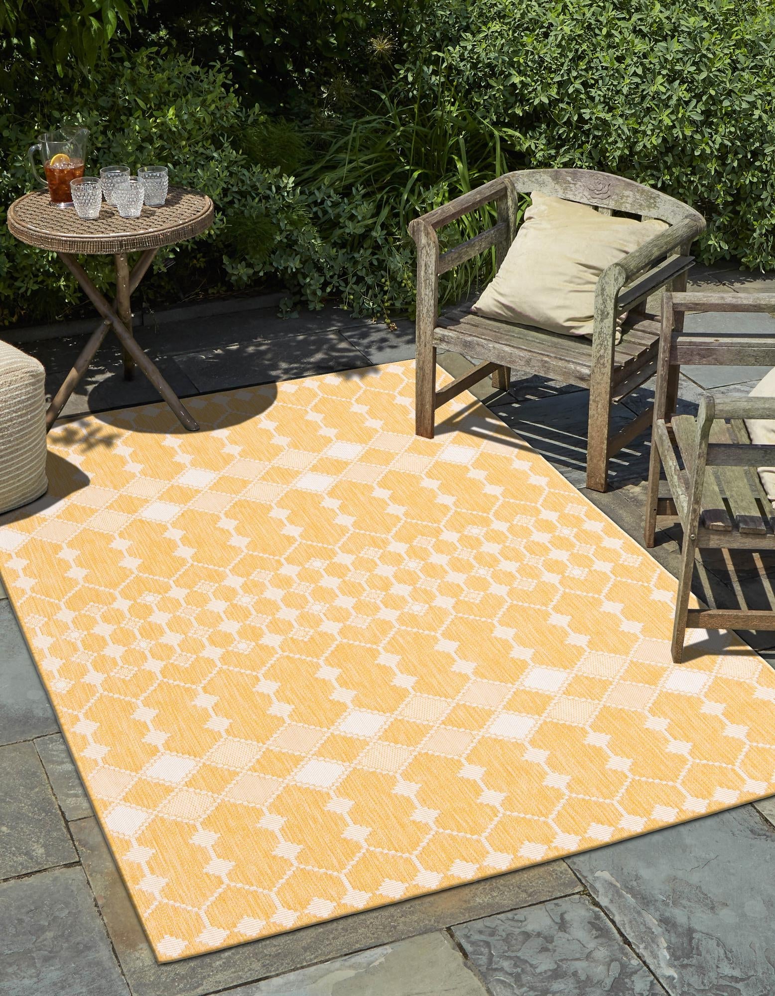 Seaside Lattice Collection Area Rug -  Veranda