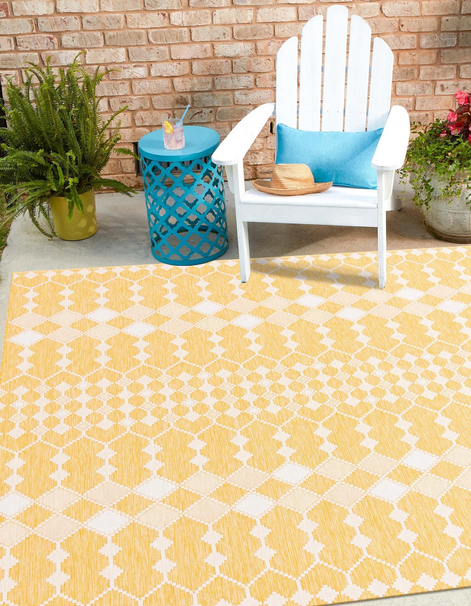 Seaside Lattice Collection Area Rug -  Veranda