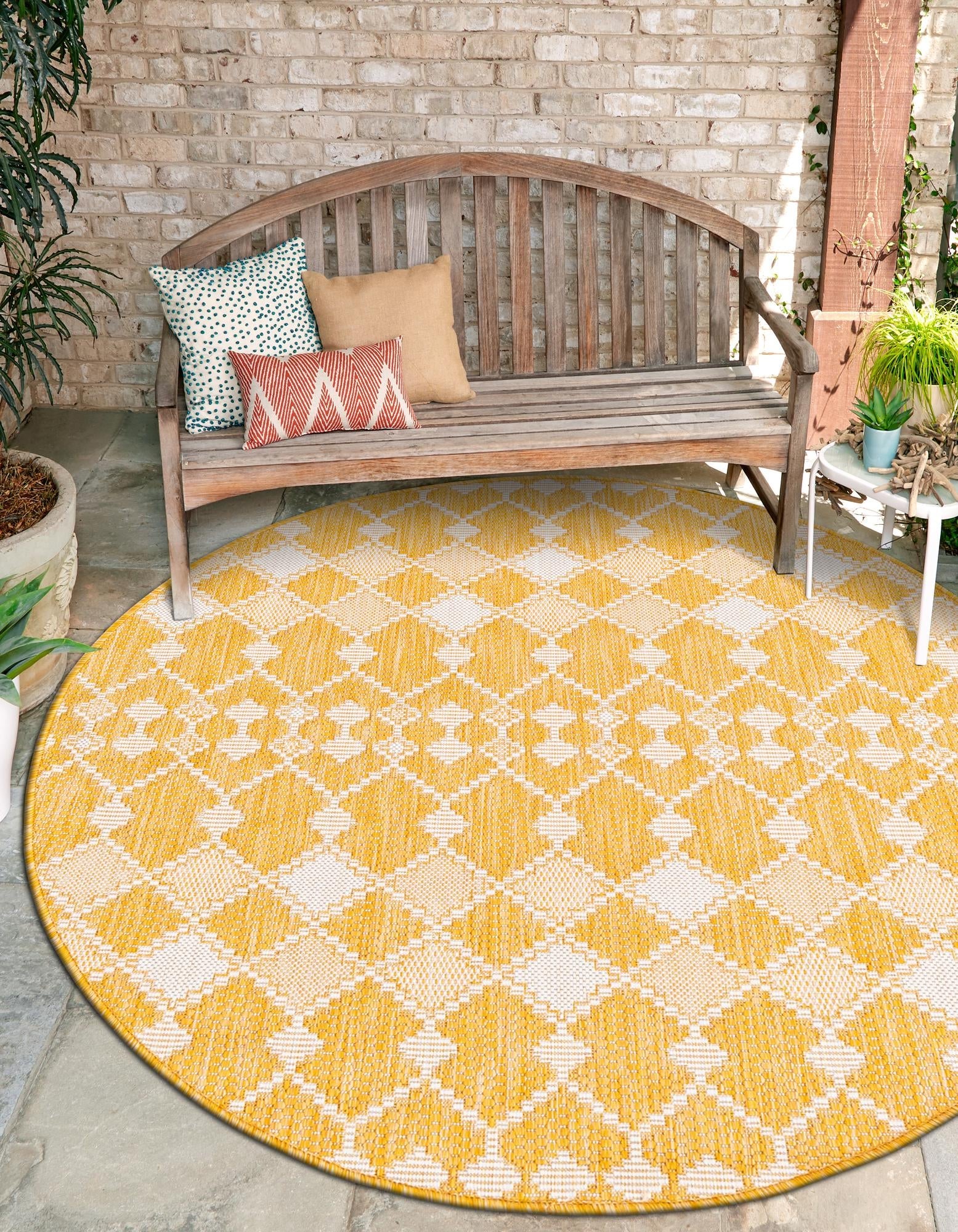 Seaside Lattice Collection Area Rug -  Veranda