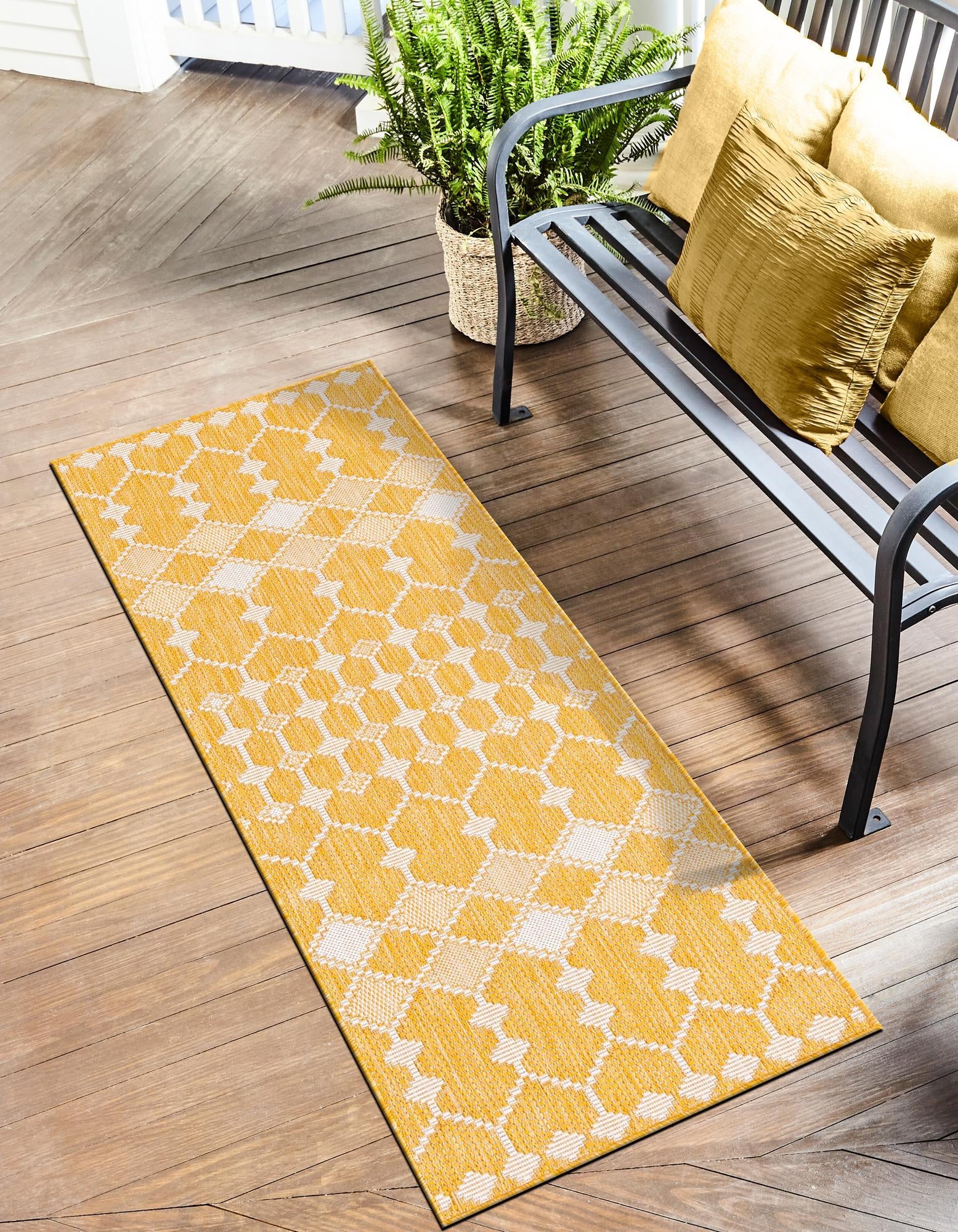 Seaside Lattice Collection Area Rug -  Veranda