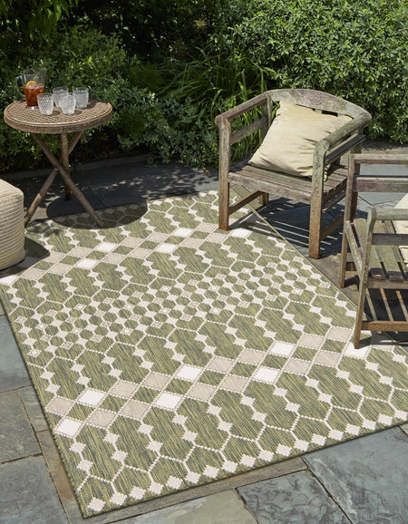 Seaside Lattice Collection Area Rug -  Veranda