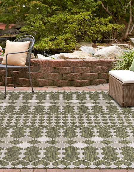 Seaside Lattice Collection Area Rug -  Veranda