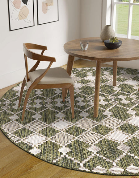 Seaside Lattice Collection Area Rug -  Veranda