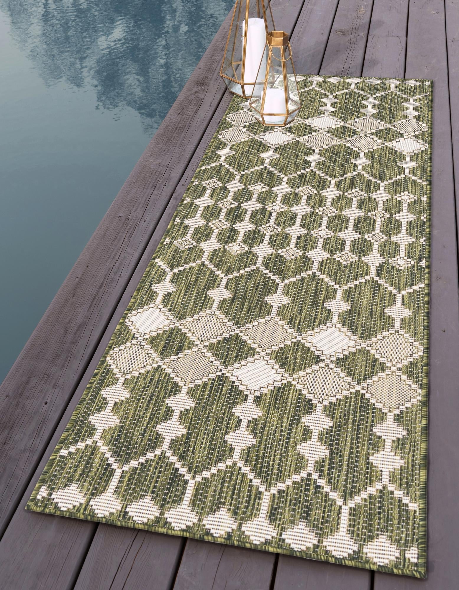 Seaside Lattice Collection Area Rug -  Veranda