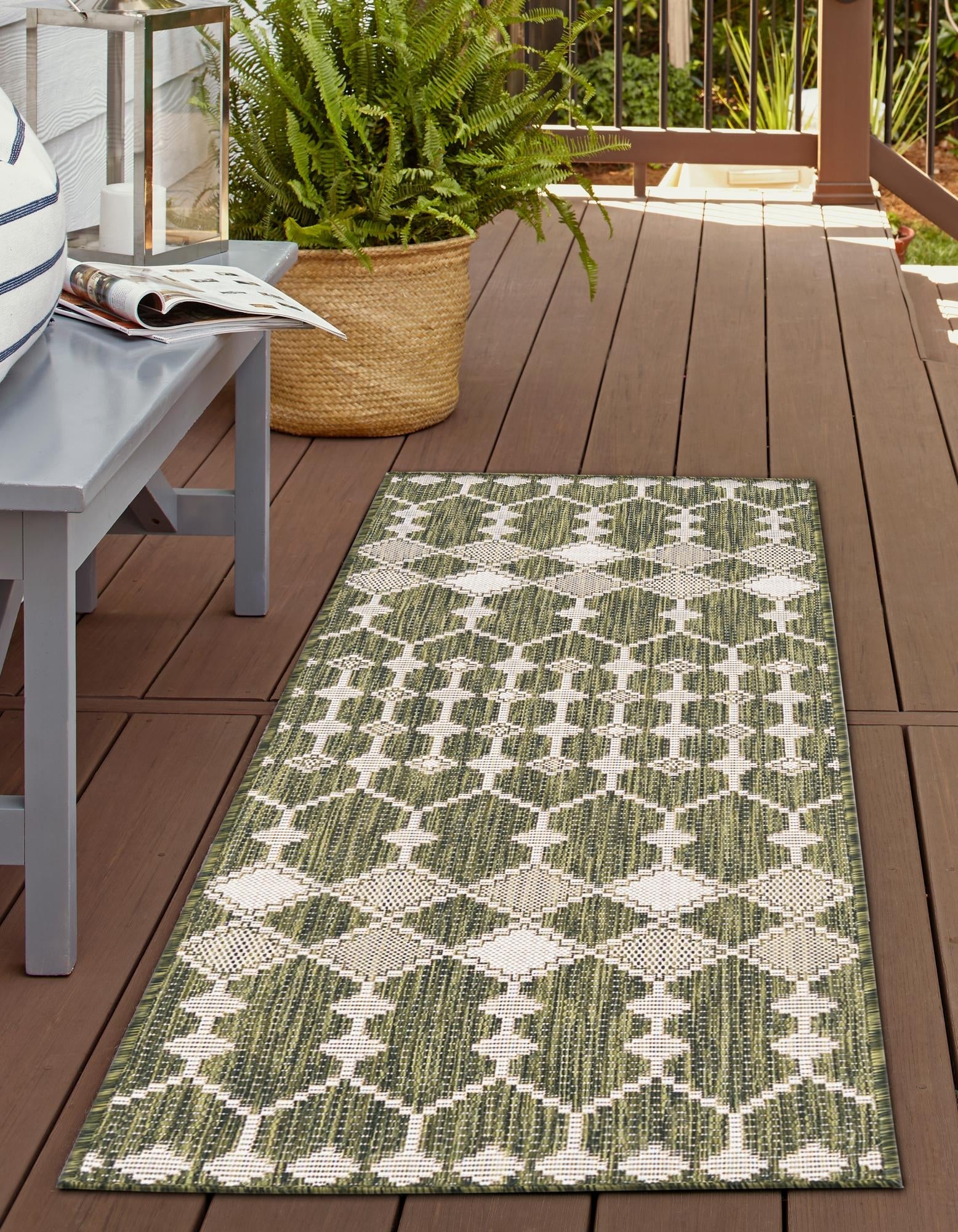 Seaside Lattice Collection Area Rug -  Veranda