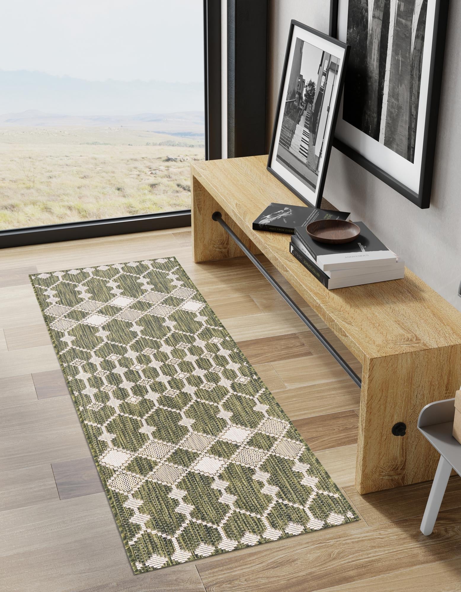 Seaside Lattice Collection Area Rug -  Veranda