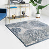 Derbyshire Elegance Collection Area Rug -  Bakewell Square Blue  lifestyle 115