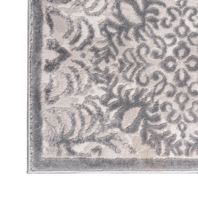 Derbyshire Elegance Collection Area Rug -  Bakewell Square Gray  lifestyle 91