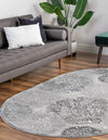 Derbyshire Elegance Collection Area Rug -  Bakewell Oval Gray  lifestyle 58