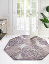 Derbyshire Elegance Collection Area Rug -  Bakewell Octagon Violet  lifestyle 44