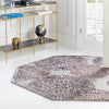 Derbyshire Elegance Collection Area Rug -  Bakewell Octagon Violet  lifestyle 120