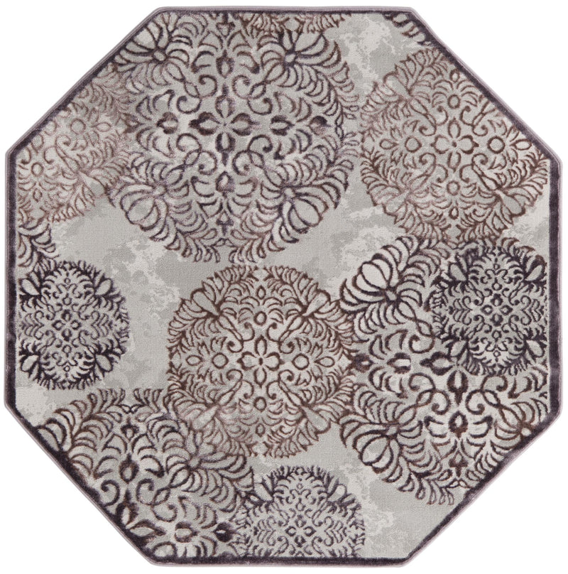 Derbyshire Elegance Collection Area Rug -  Bakewell Octagon Violet  lifestyle 3