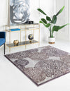 Derbyshire Elegance Collection Area Rug -  Bakewell Square Violet  lifestyle 11