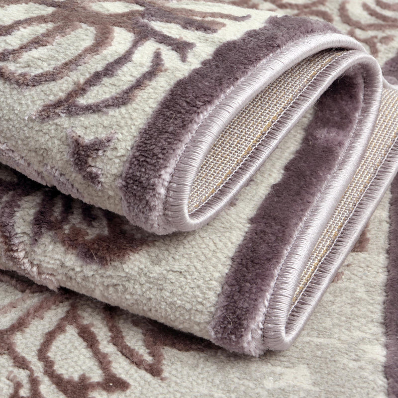 Derbyshire Elegance Collection Area Rug -  Bakewell Square Violet  lifestyle 32