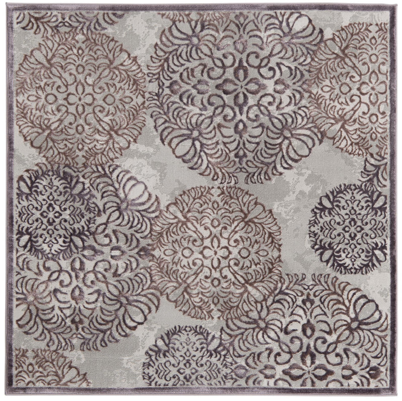 Derbyshire Elegance Collection Area Rug -  Bakewell Square Violet  lifestyle 5