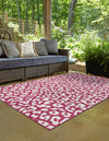 Jungle Expedition Collection Area Rug -  Amazon (Magenta) Rectangle Magenta  lifestyle 2