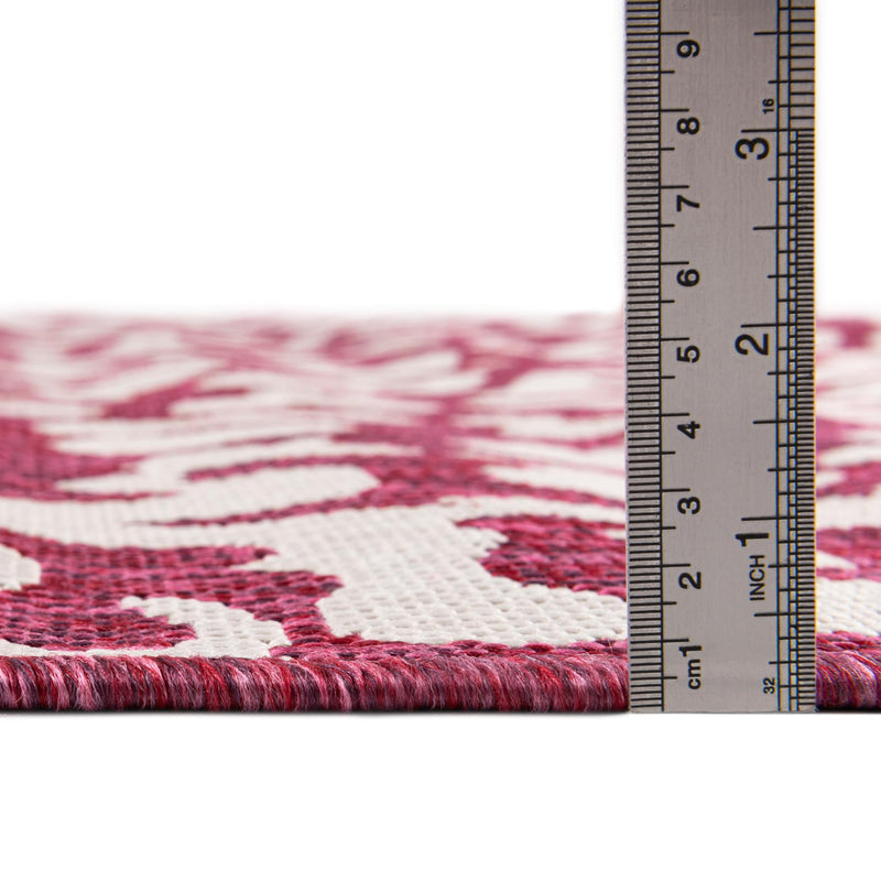 Jungle Expedition Collection Area Rug -  Amazon (Magenta) Square Magenta  lifestyle 3