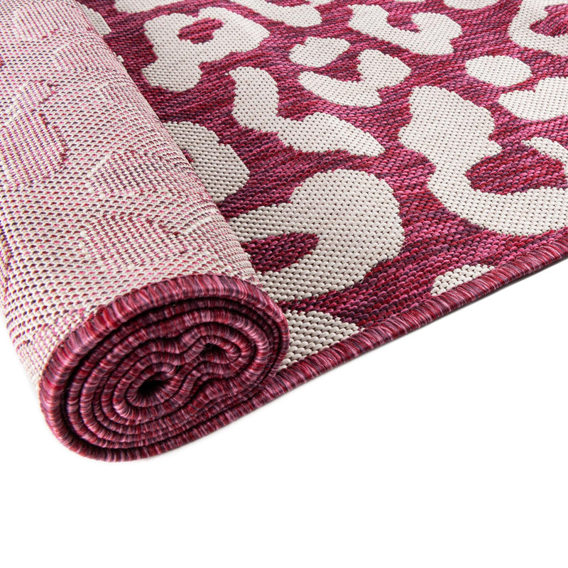 Jungle Expedition Collection Area Rug -  Amazon (Magenta) Square Magenta  lifestyle 10