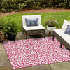 Jungle Expedition Collection Area Rug -  Amazon (Magenta) Square Magenta  lifestyle 13