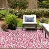 Jungle Expedition Collection Area Rug -  Amazon (Magenta) Square Magenta  lifestyle 14