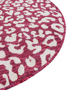 Jungle Expedition Collection Area Rug -  Amazon (Magenta) Round Magenta  lifestyle 18