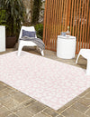 Jungle Expedition Collection Area Rug -  Amazon (Pink Ivory) Rectangle Pink Ivory  lifestyle 2