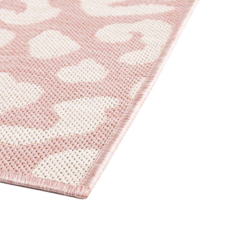 Jungle Expedition Collection Area Rug -  Amazon (Pink Ivory) Square Pink Ivory  lifestyle 5