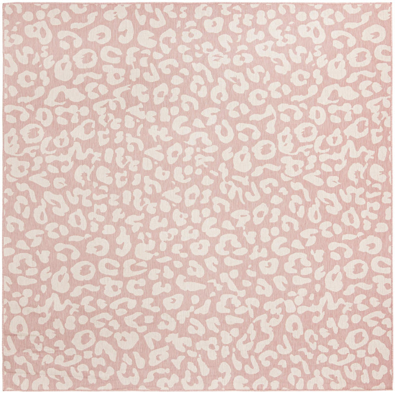 Jungle Expedition Collection Area Rug -  Amazon (Pink Ivory) Square Pink Ivory Main