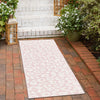 Jungle Expedition Collection Area Rug -  Amazon (Pink Ivory) Runner Pink Ivory  lifestyle 9