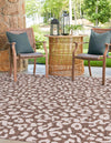 Jungle Expedition Collection Area Rug -  Amazon (Brown) Square Brown  lifestyle 2