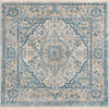 Seville Stripes Collection Area Rug - Cadiz (Light Gray) Square Light Gray  lifestyle 4