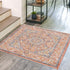 Seville Stripes Collection Area Rug - Cadiz (Brick Red)