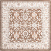 Savannah Elegance Collection Area Rug - Augusta (Brown) Square Brown  lifestyle 15