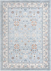 Savannah Elegance Collection Area Rug - Augusta (Aqua Blue) Rectangle Aqua Blue Main