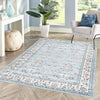 Savannah Elegance Collection Area Rug - Augusta (Aqua Blue) Rectangle Aqua Blue  lifestyle 9