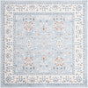 Savannah Elegance Collection Area Rug - Augusta (Aqua Blue) Square Aqua Blue  lifestyle 12