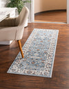 Savannah Elegance Collection Area Rug - Augusta (Aqua Blue) Runner Aqua Blue  lifestyle 20